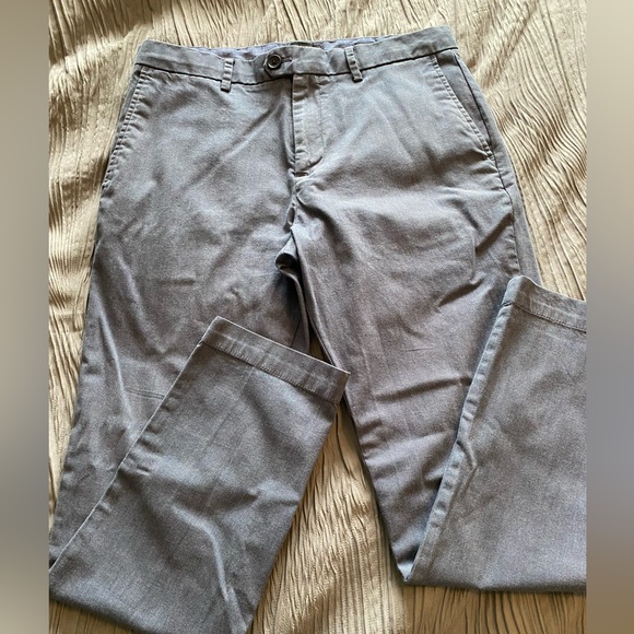 Banana Republic slim tapered pants, light steel blue/grey color with stretch! - Picture 1 of 9